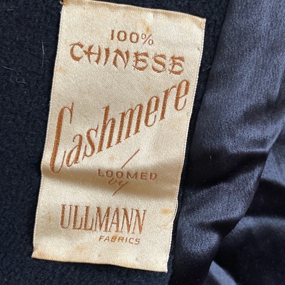 Women’s 100 percent Black Cashmere Overcoat Size M - Picture 13 of 16